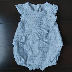 3-6 m Janie & Jack white lace romper